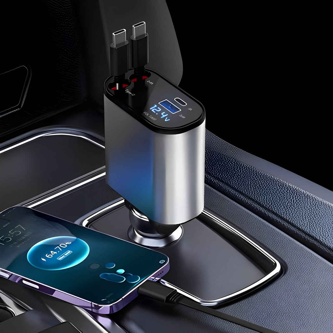4 in 1 Retractable Charger
