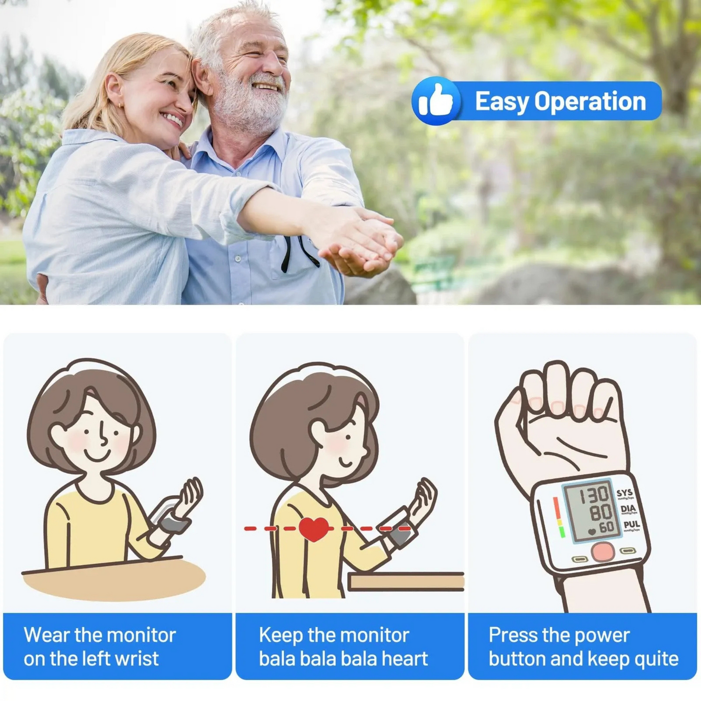 Wrist Blood Pressure Monitor