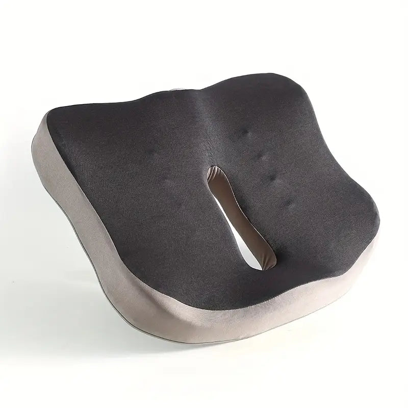Ergonomic Memory Foam Seat Cushion for Hip, Thigh & Back Support