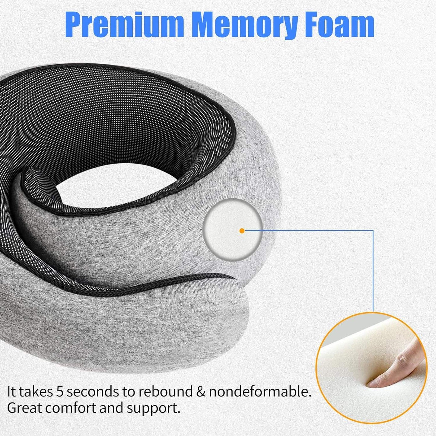 Adjustable Ergonomic Neck Support Pillow – Custom Comfort for Better Sleep