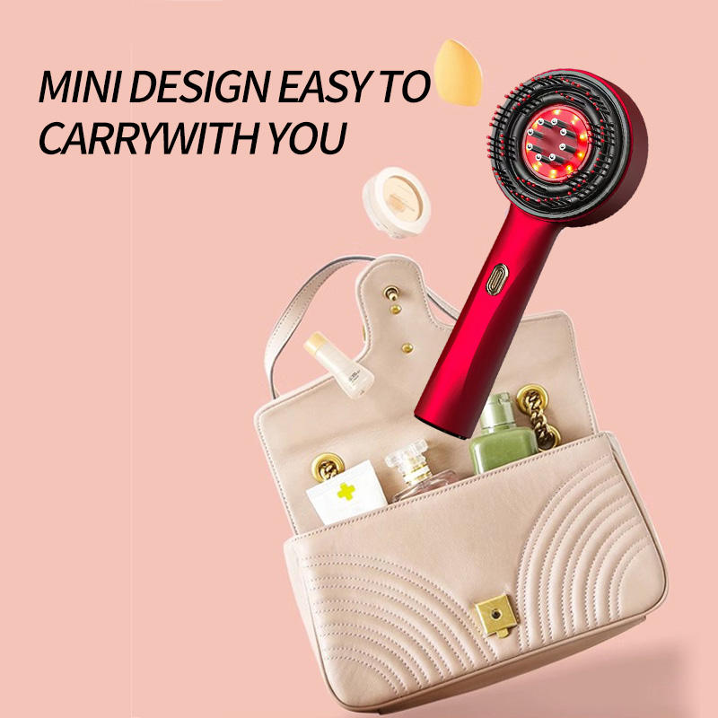 Smart LED Scalp Massager Comb with Liquid Infusion & Red Light Therapy