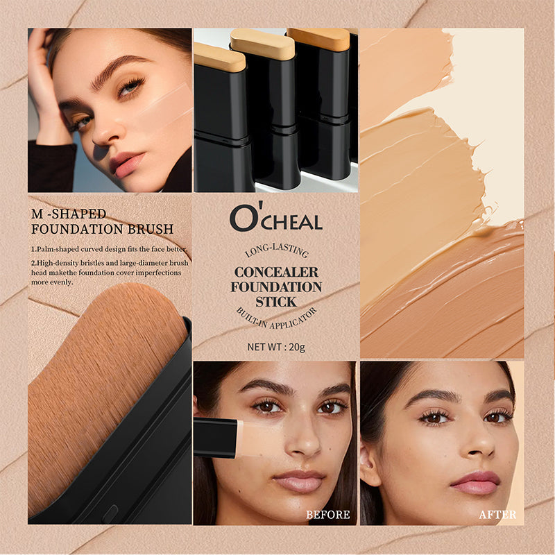 Foundation Stick Face Makeup Waterproof Nature Full Coverage Concealer