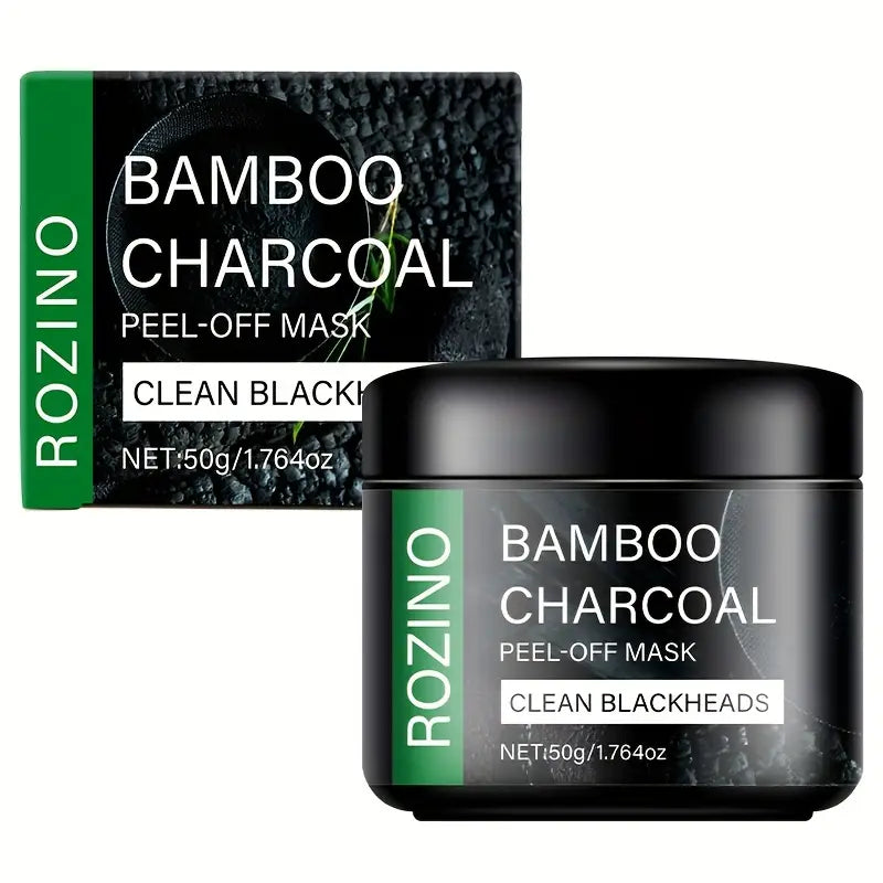 ROZINO Bamboo Charcoal Peel-Off Mask – Blackhead Remover & Deep Pore Cleanser