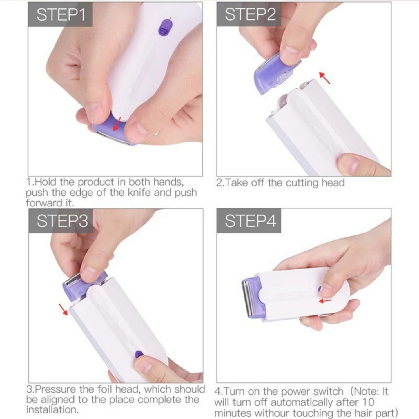Mini Portable Electric Hair Razor Hair Removal Trimmer