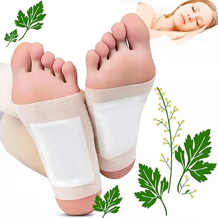 Detox Foot Patches Natural Wormwood Foot Pads Reliefing Stress Deep Cleaning 10pc
